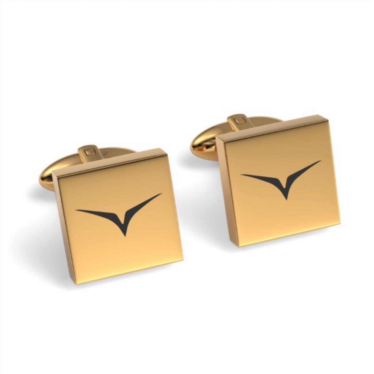 Gemelos Cuadrados Grabados con Logo Personalizado