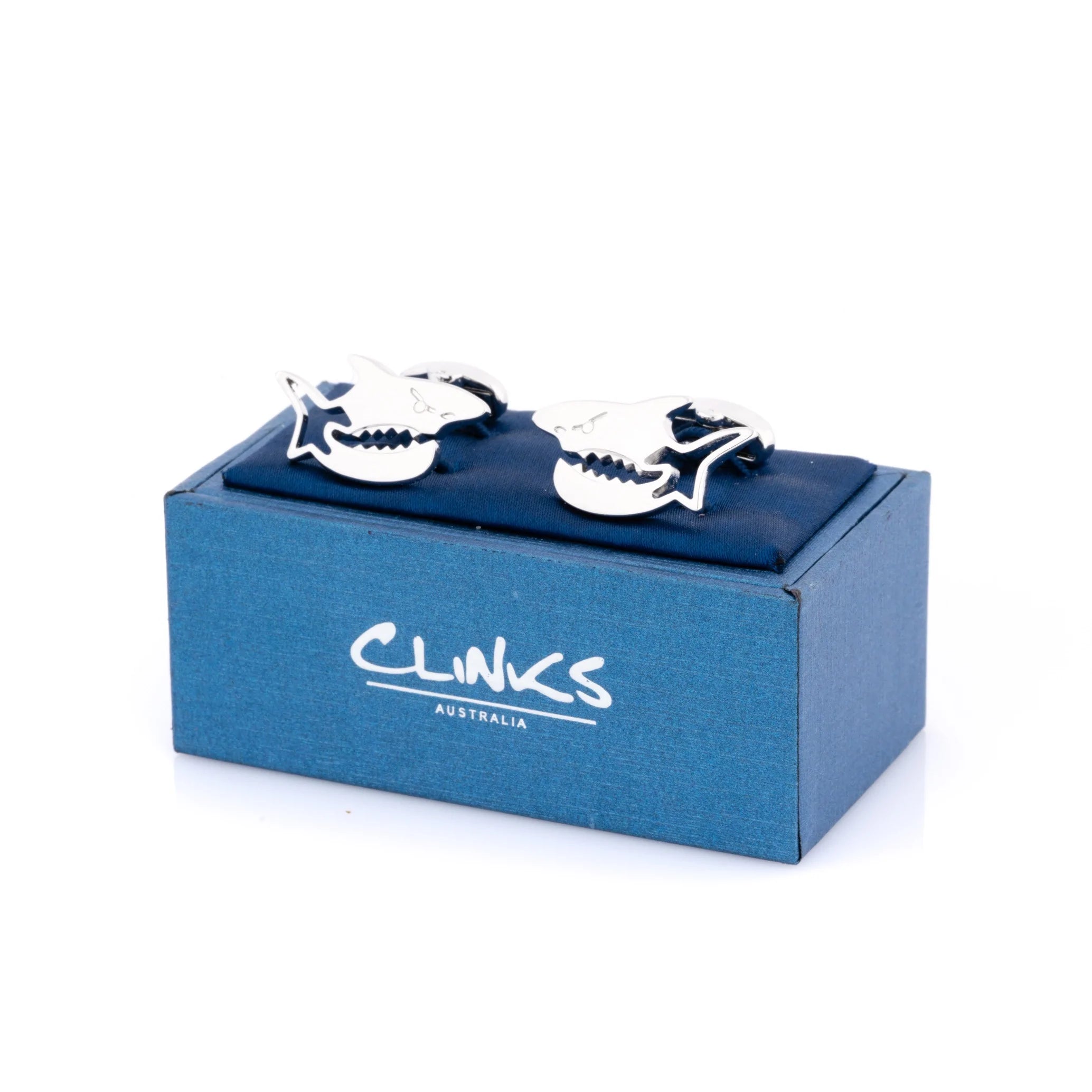 Silver Shark Cufflinks