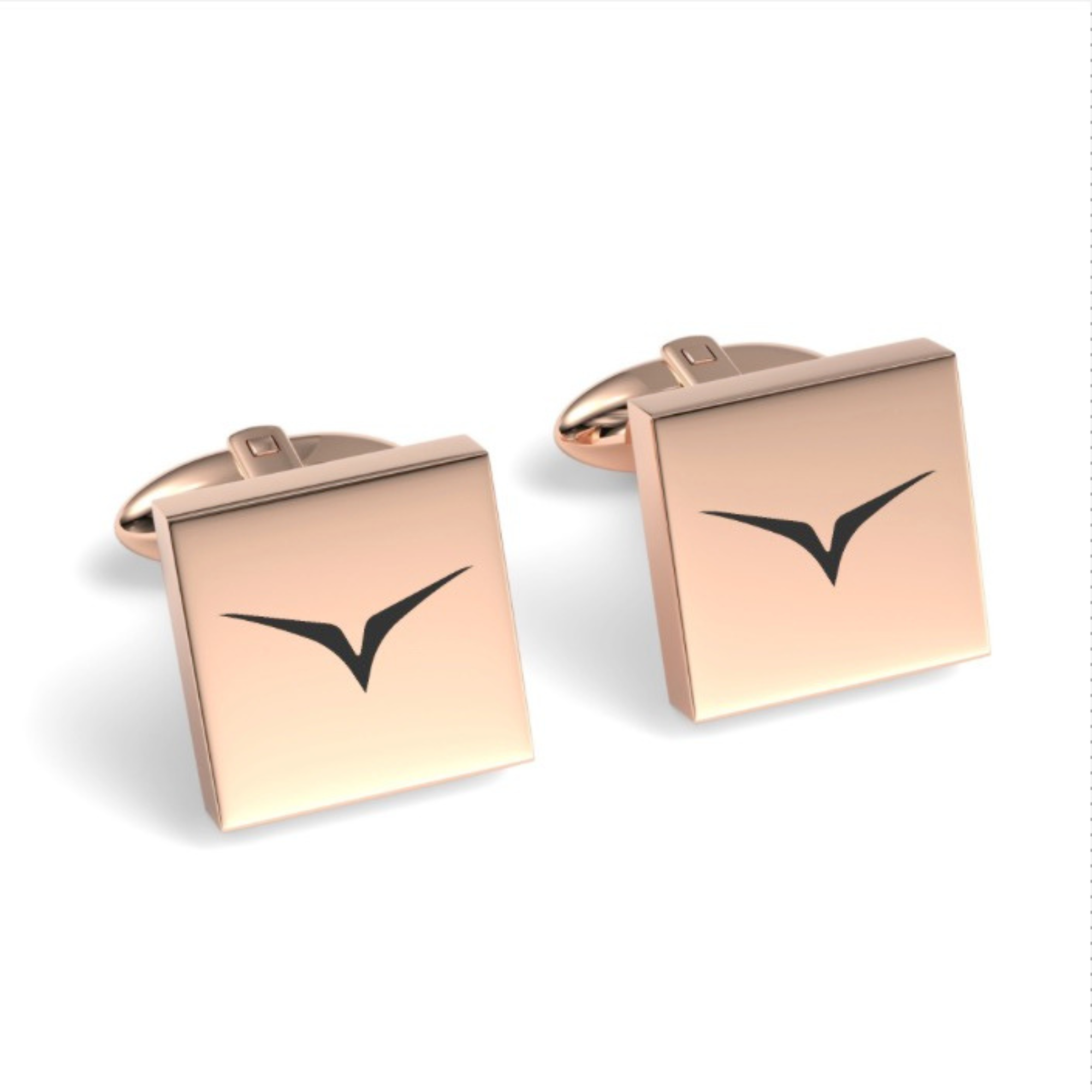 Gemelos Cuadrados Grabados con Logo Personalizado