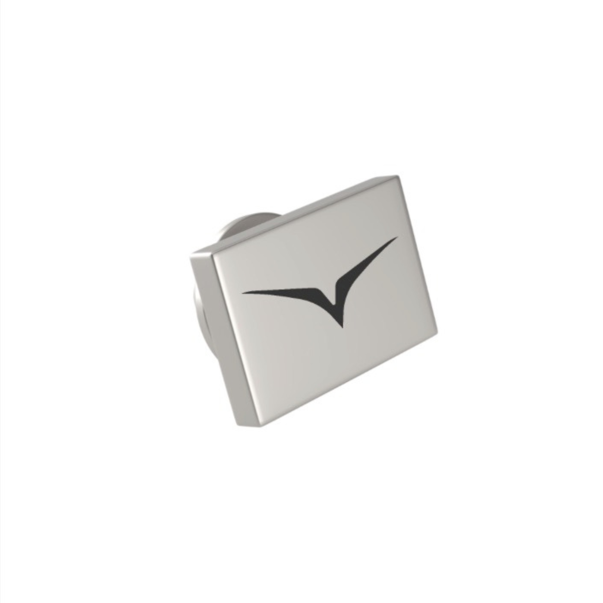 Custom Logo Engraved Rectangle Lapel Pin