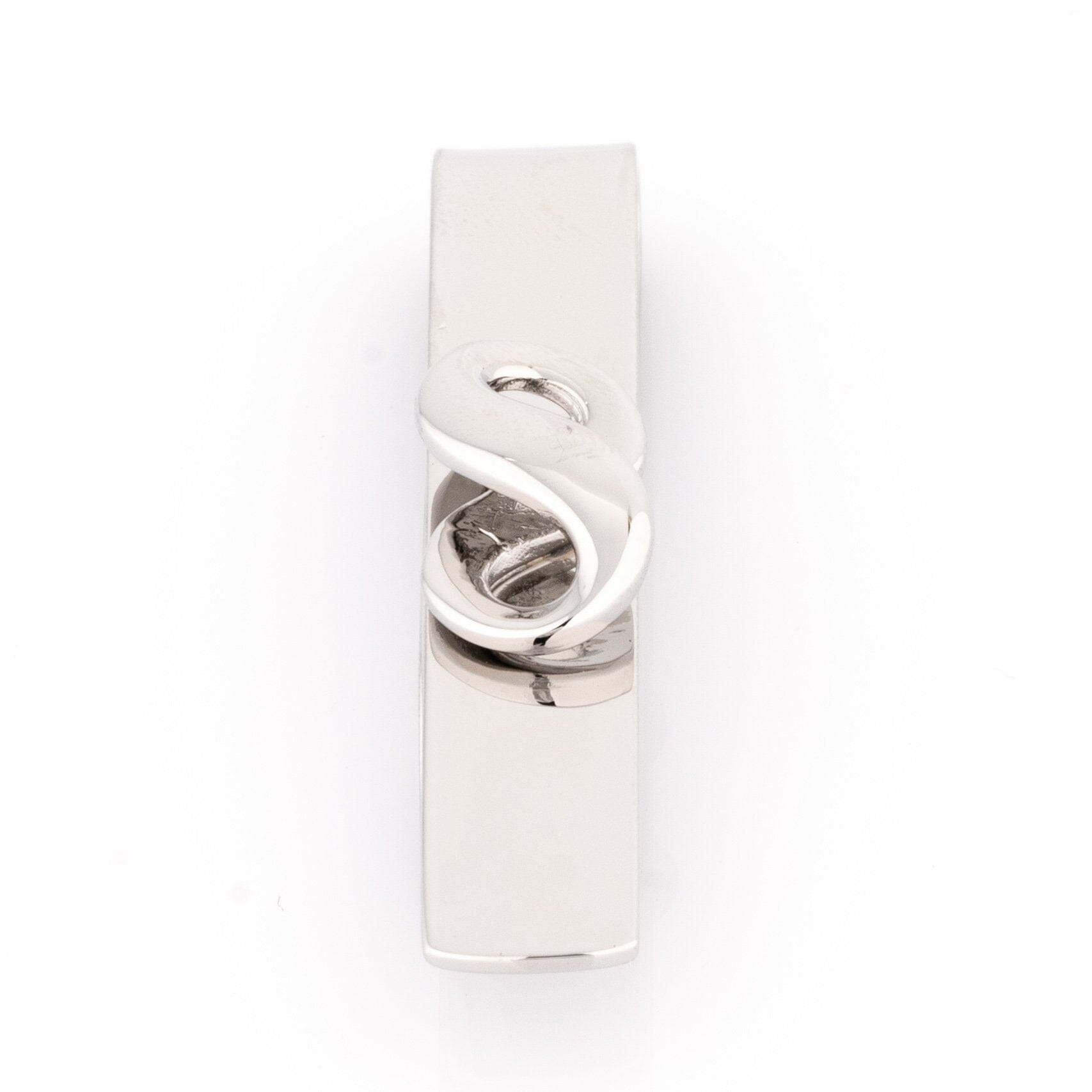 Silver Infinity Tie Bar Tie Clips Clinks