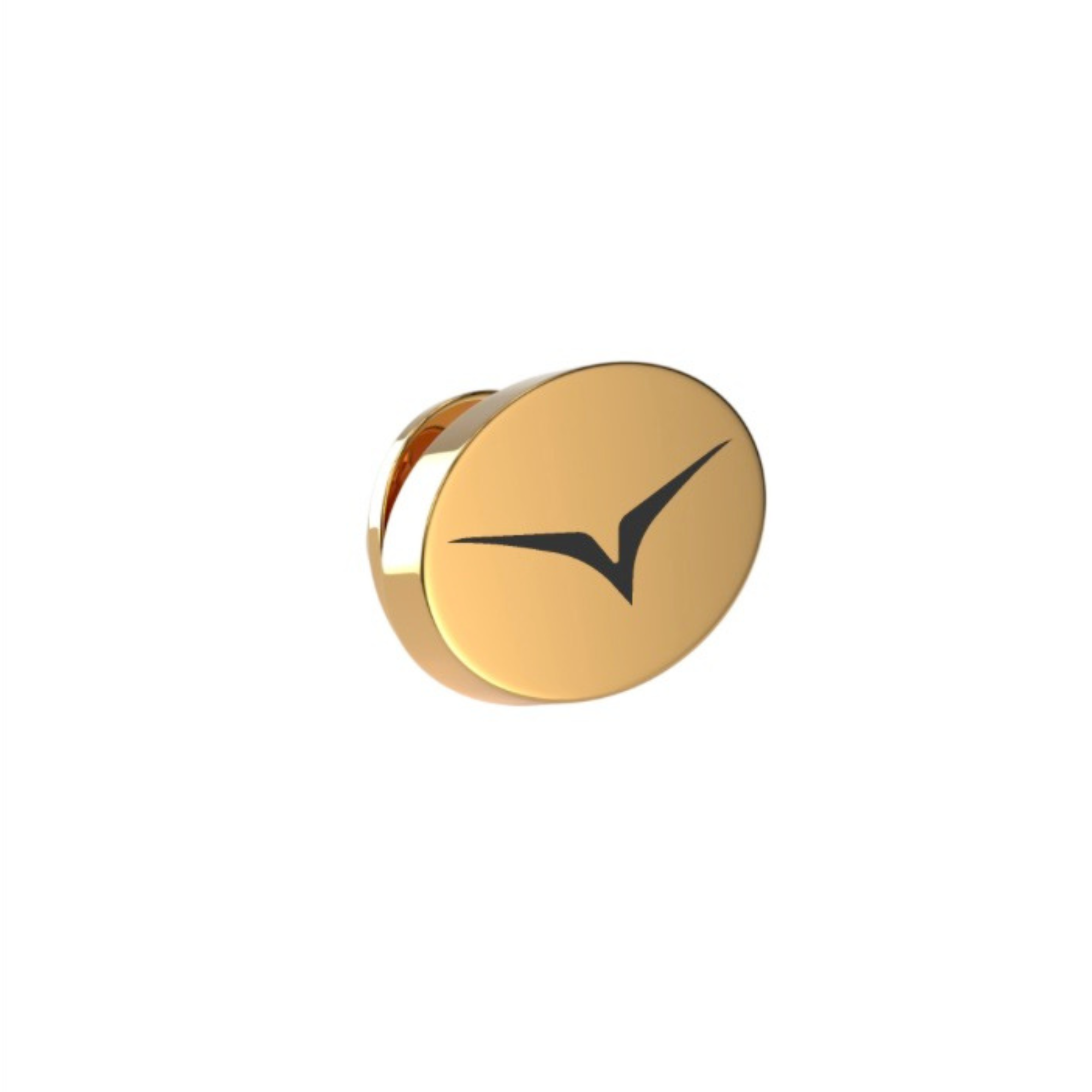 Custom Logo Engraved Oval Lapel Pin