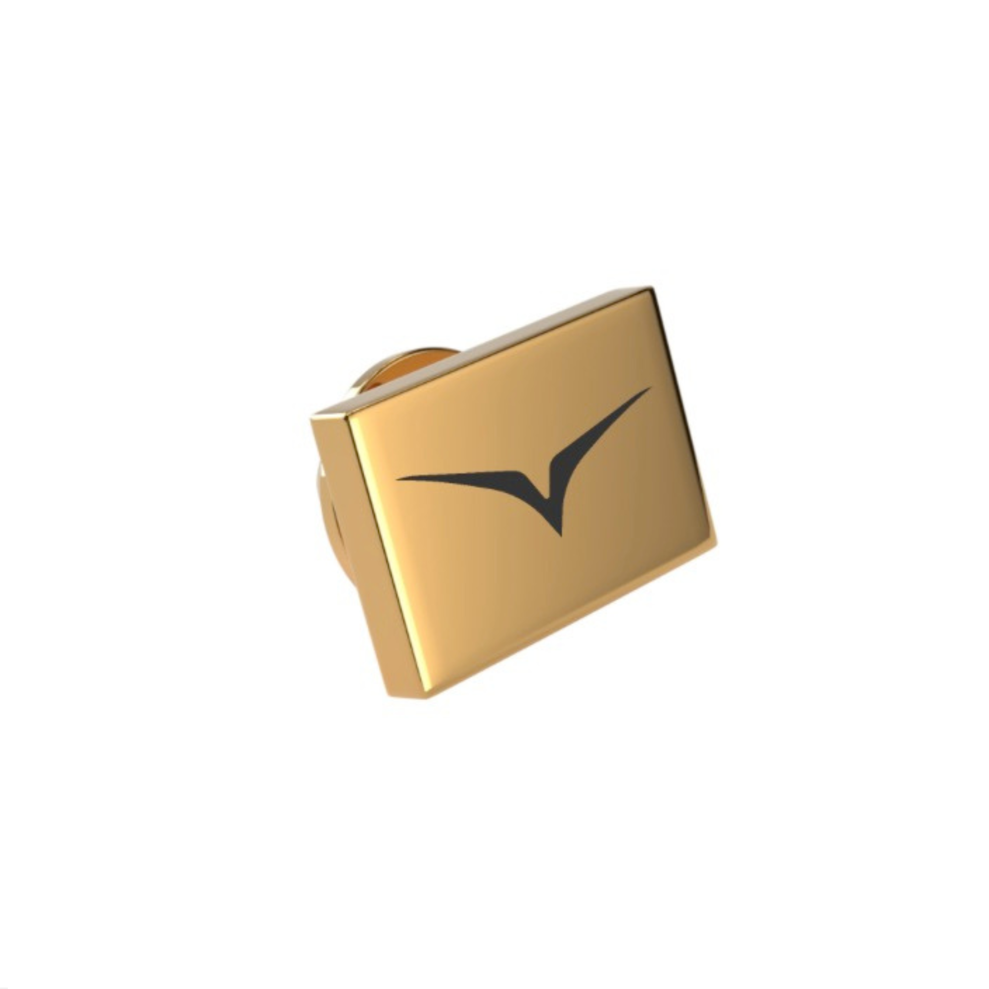 Custom Logo Engraved Rectangle Lapel Pin