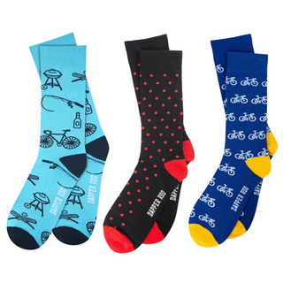 Set de Regalo de Calcetines Papá Bicicleta
