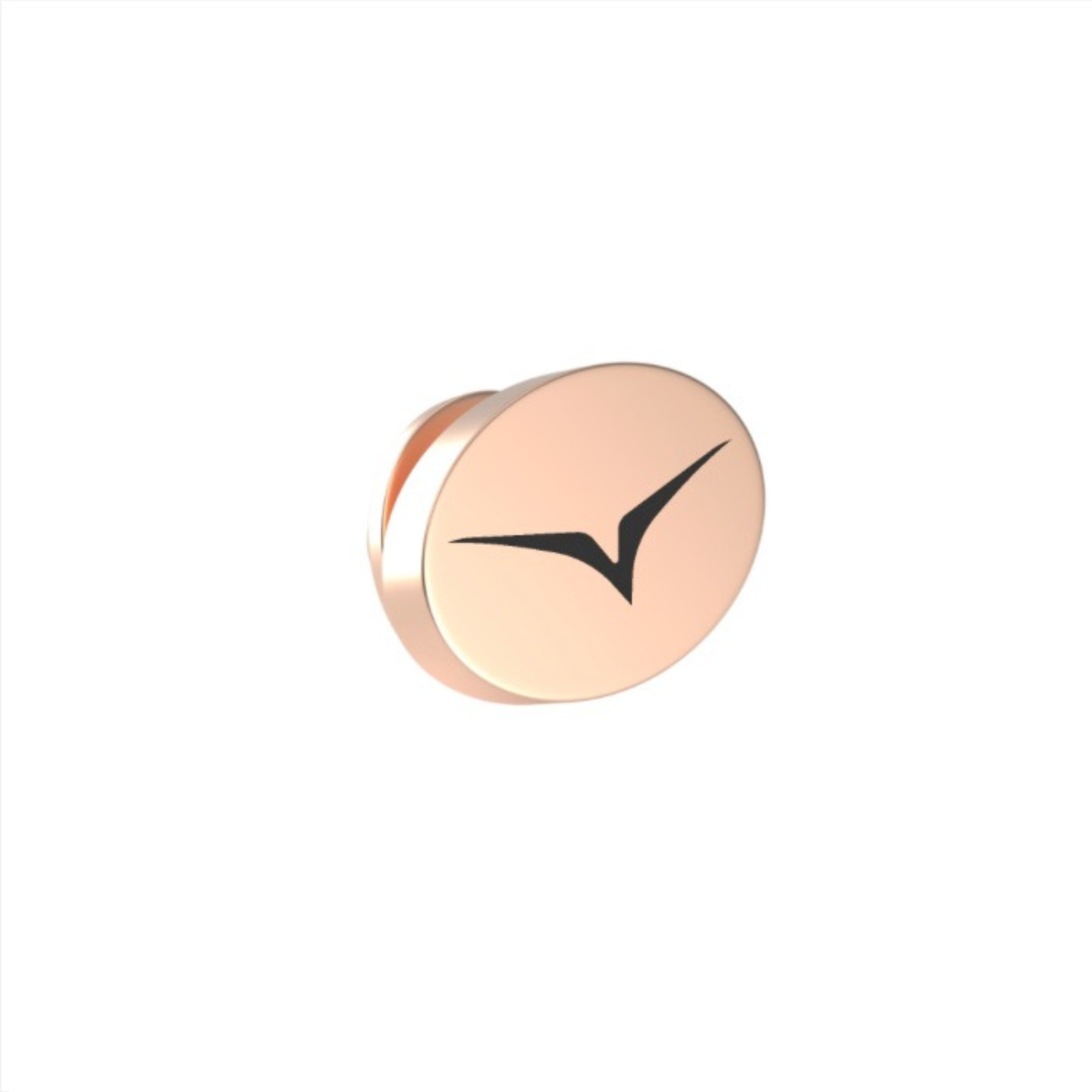 Custom Logo Engraved Oval Lapel Pin