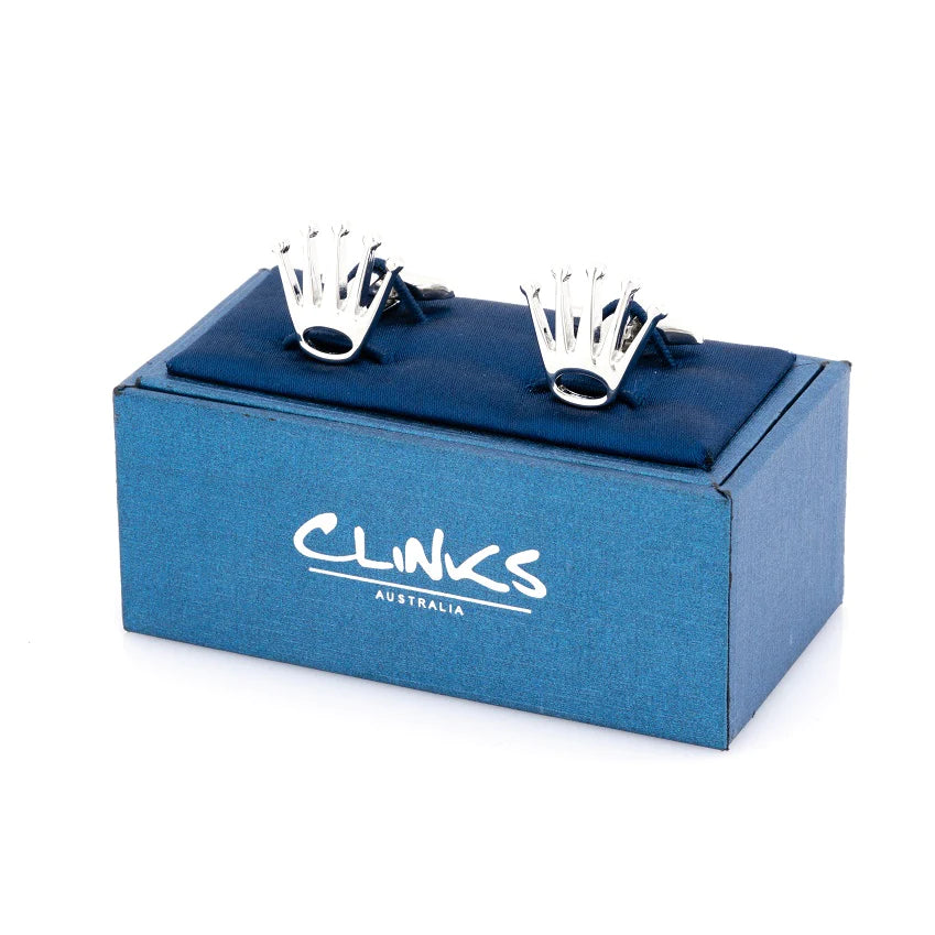 Swiss Crown Silver Cufflinks
