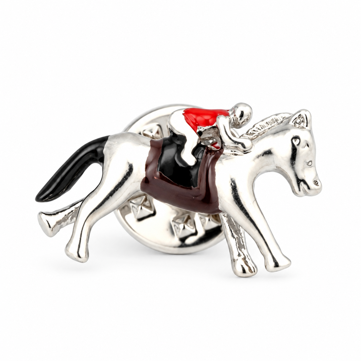 Pin de Solapa Caballo y Jockey a Color
