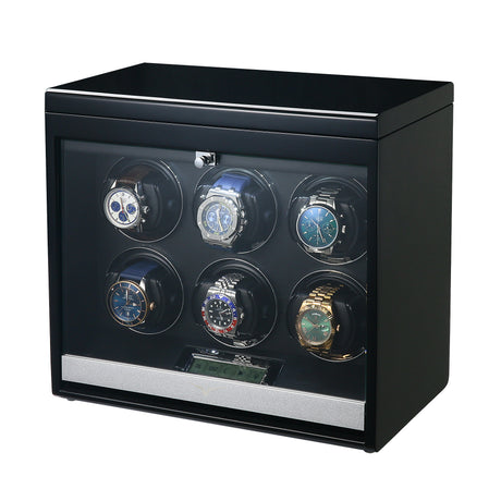 Bobinadora Vancouver para 6 Relojes en Negro