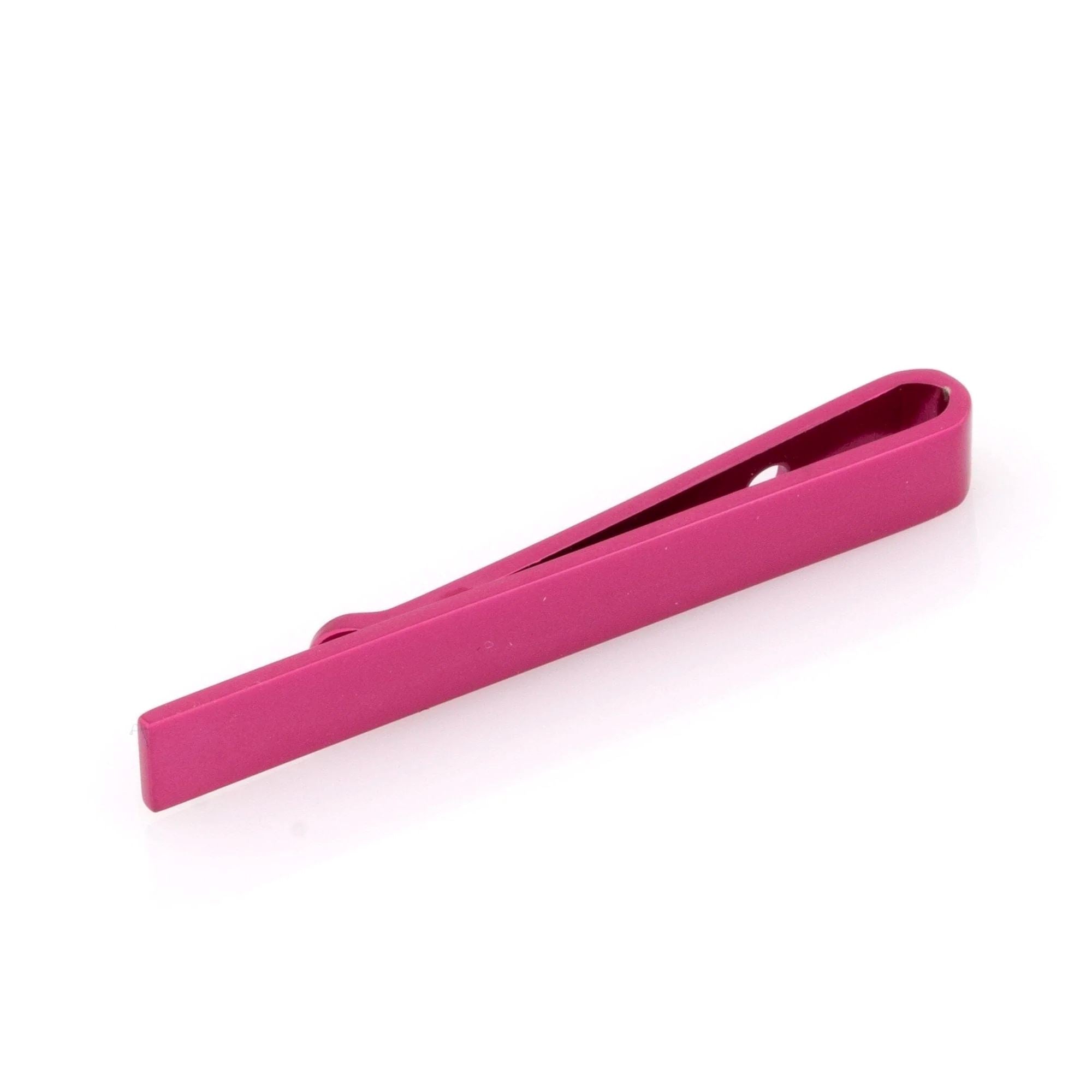 Pink Metallic Small Tie Bar Tie Clips Clinks 