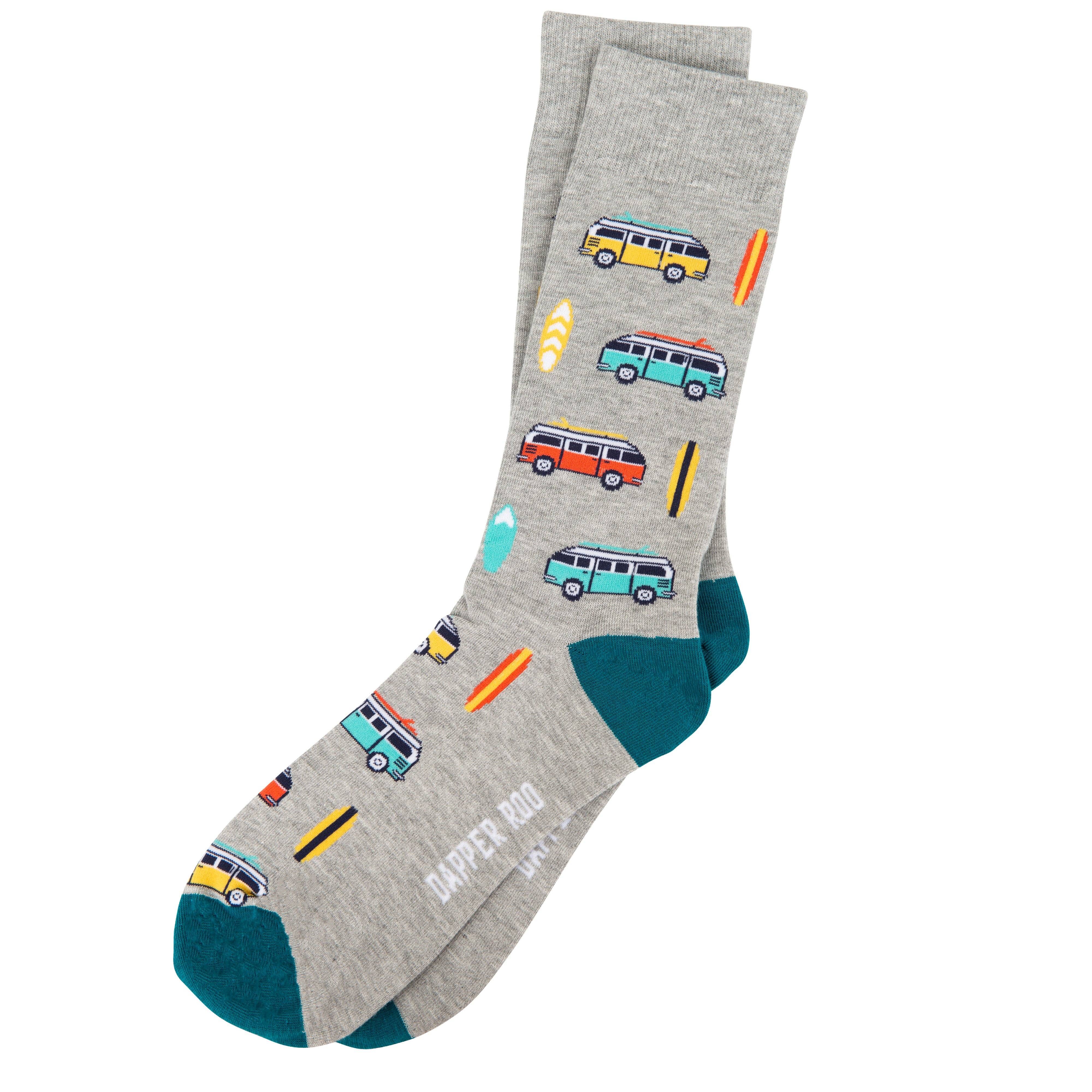 Beach Kombi VW Bamboo Socks by Dapper Roo Socks Dapper Roo 