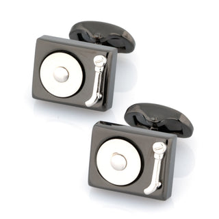 Turntable Record Player DJ Cufflinks Novelty Cufflinks Clinks Australia 