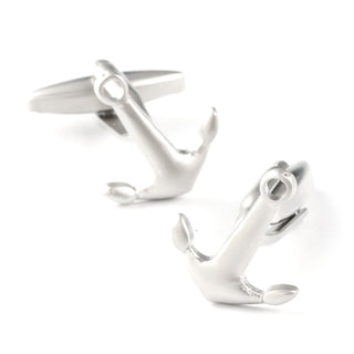 Silver Anchor Cufflinks Novelty Cufflinks Clinks Australia 